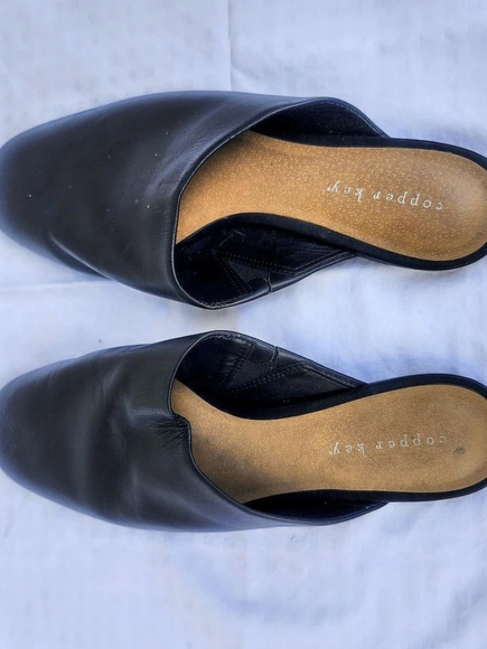 Copper Key Black Mules - Picture 2 of 8